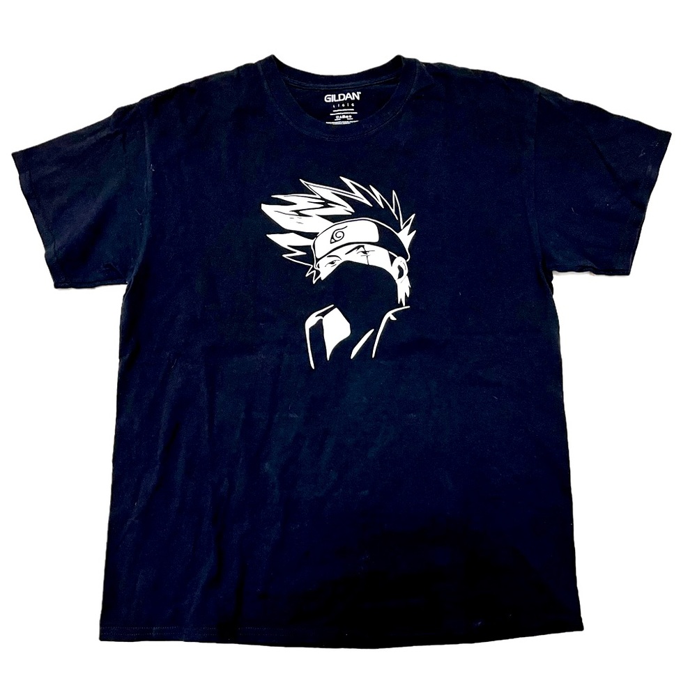 Kakashi Hatake Black T Shirt Size L